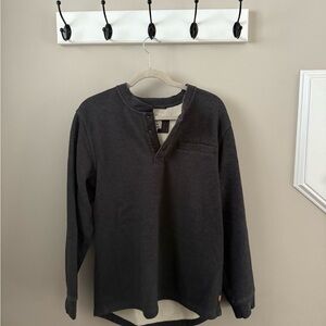 L.L. Bean Charcoal Henley Shirt